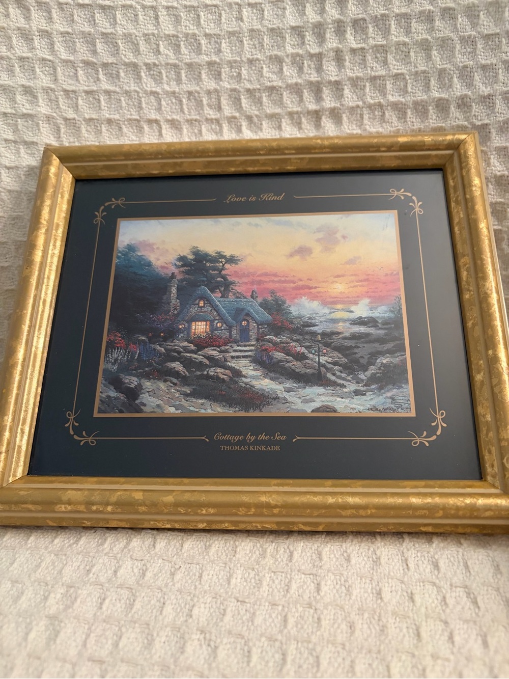Thomas Kinkade Set Of 2 Framed & Matted Prints in Gold Frames - Picture 5 of 7